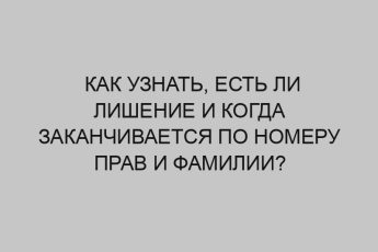 Как узнать, есть ли лишение и когда заканчивается по номеру прав и фамилии? 5 kak uznat est li lishenie i kogda zakanchivaetsya po nomeru prav i familii 3337