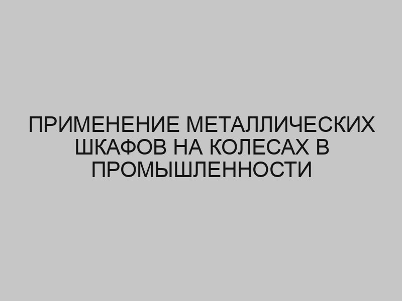 Применение металлических шкафов на колесах в промышленности 1 primenenie metallicheskih shkafov na kolesah v promyshlennosti 3362