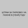 shtraf za parkovku na gazone v year godu 2905